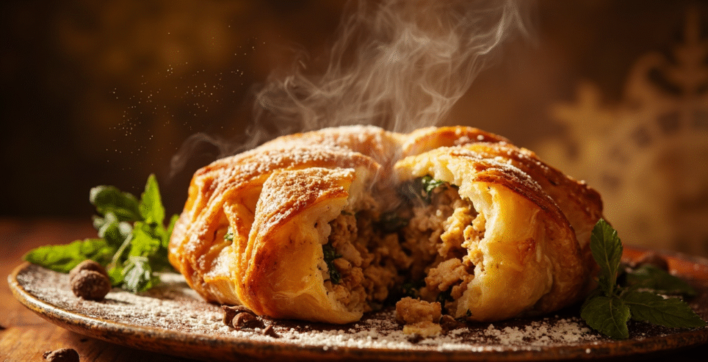 Moroccan Chicken Pastilla