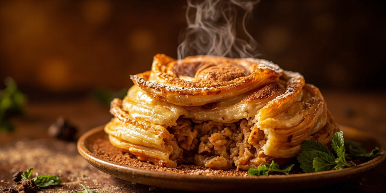 Moroccan Chicken Pastilla